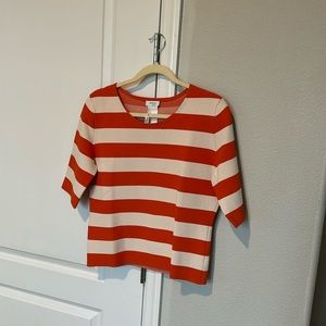 Gorgeous akris punto striped knit top